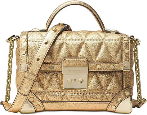 michael kors cori small leather trunk bag|Michael Kors bag original price.